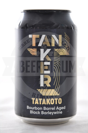 Birra Tanker Black Pearl Series Tatakoto Bourbon Barrel Aged Black Barley Wine Lattina 33cl