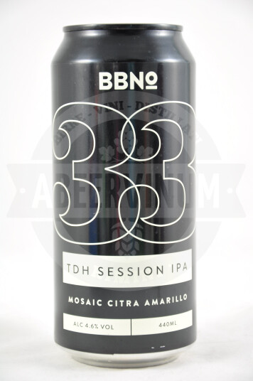 Birra BBNo 33 TDH Session Ipa Mosaic Citra Amarillo Lattina 44cl