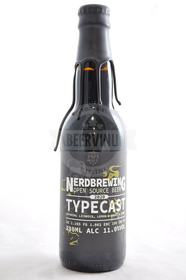 Vendita Birra Nerdbrewing Typecast Imperial Licorice, Lemon & Vanilla Stout  33cl al miglior prezzo | Scopri il catalogo di Birre artigianali su  Abeervinum Shop online