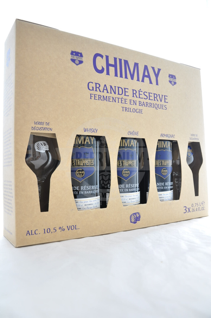Vendita Birra Chimay Grande Rèserve Fermentée en Barrique + 2 Bicchieri  Cofanetto Regalo al miglior prezzo | Scopri il catalogo di Birre  artigianali su Abeervinum Shop online
