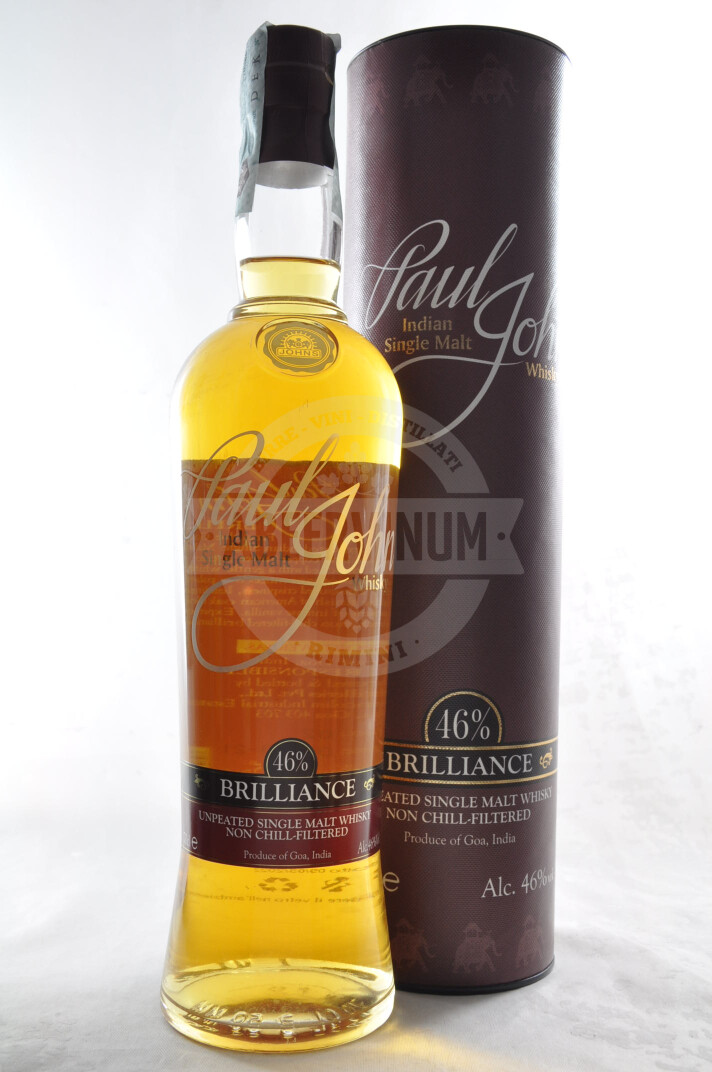 Vendita Whisky Indiano "Brilliance" Single Malt (non torbato) - Paul John  Distillery al miglior prezzo | Scopri il catalogo di Whisky - whiskey -  bourbon su Abeervinum Shop online